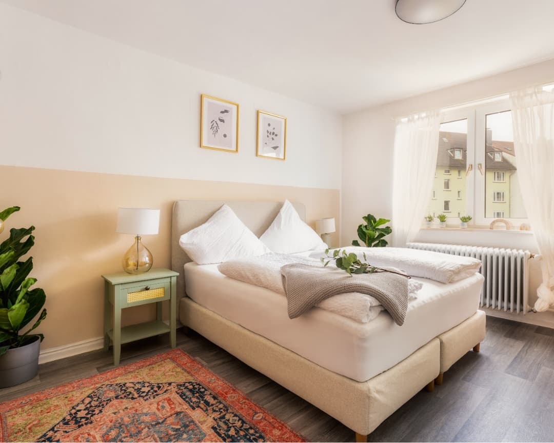 Klimafreundliche Vermietung der Apartments an Touristen und Geschäftsreisende.